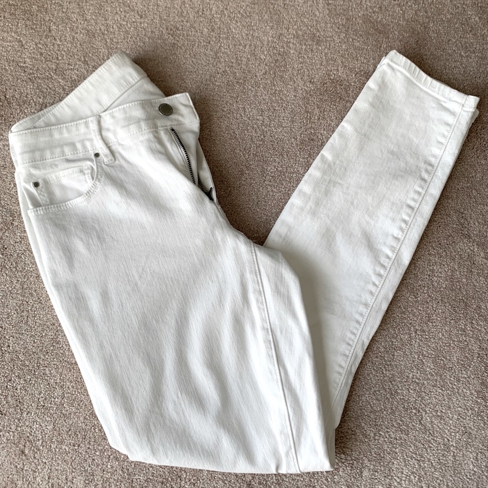 Ann Taylor White Skinny Jeans
